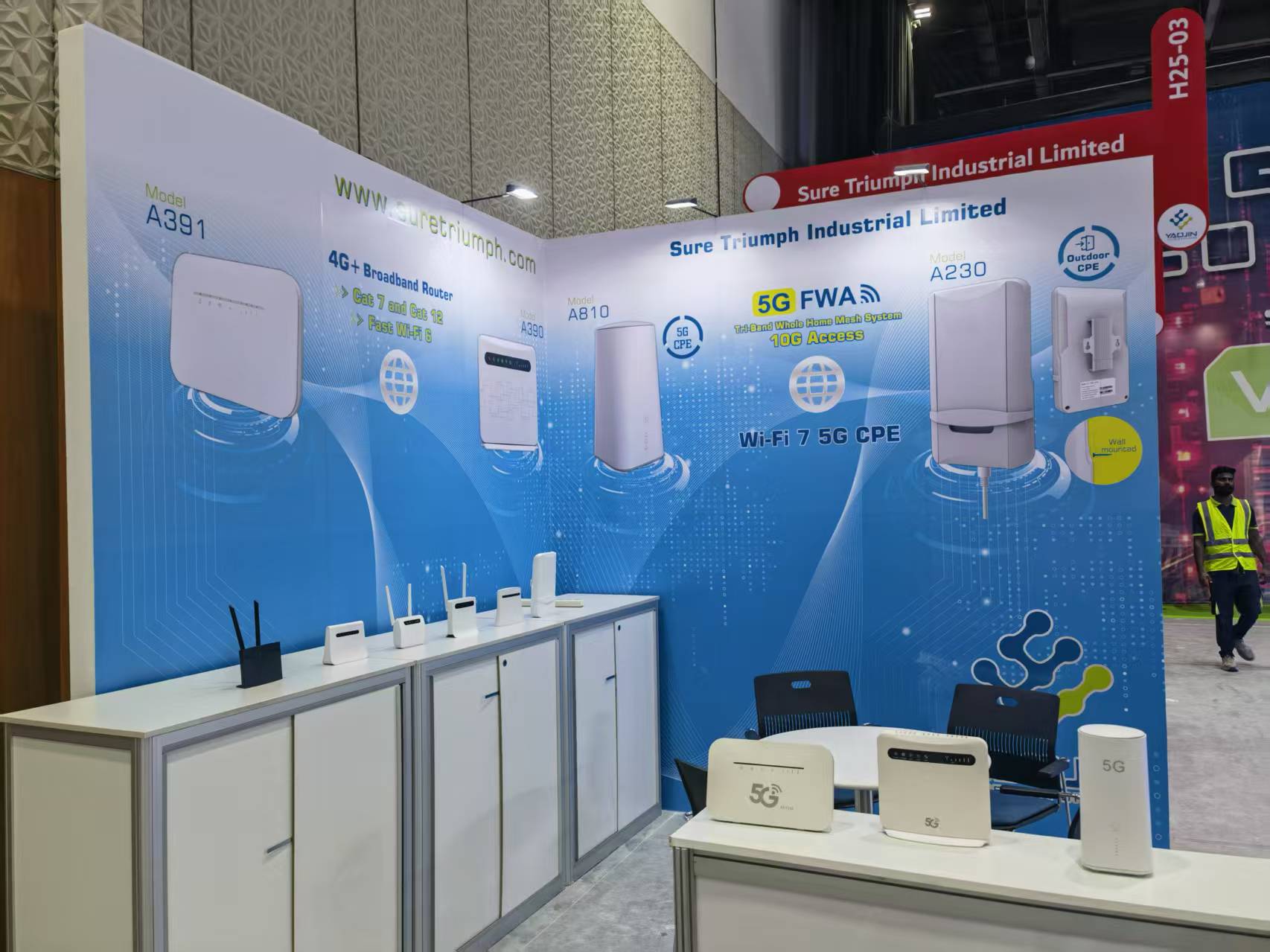 Yaojin nam deel aan de Gitex 2025-expo in Dubai